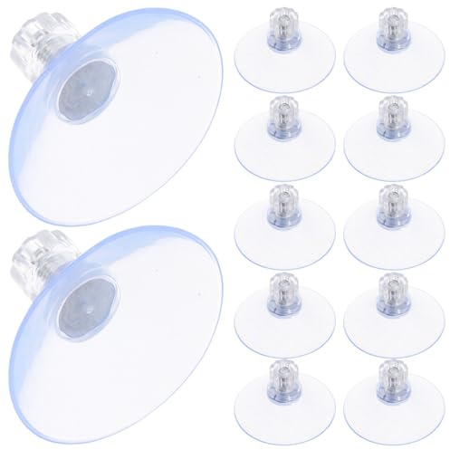 Anneome 20 Pièces Ventouses avec Vis Transparentes Supports Forts pour Fenêtres Tables Verre Salle de Bain et Voiture Réutilisables et Faciles à Ajuster