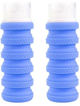 Bottiglia da viaggio riutilizzabile in silicone dispenser a bocca larga design facile da pulire per palestra e uso esterno bottiglia da viaggio in silicone