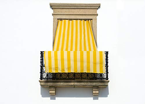 CapitanCasa Tenda Da Sole Ombregginate Per Esterno Casa Disegno Riga Larga 145x250 Giallo