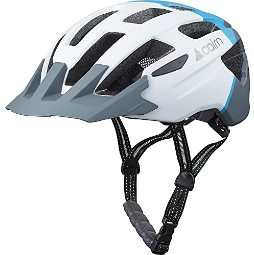 Cairn Prism XTR II Casco, Unisex-Adult, 24 Mat White Blue, S (52/55)