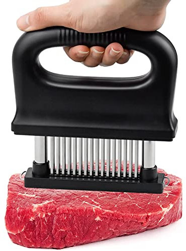 Ecoodisk 48 Nadelfleisch Losener mit Griff Tender Fleischnadel Steak Nadel Küchenwerkzeug Grillfleisch Losener Verschiedene Fleischdarsteller