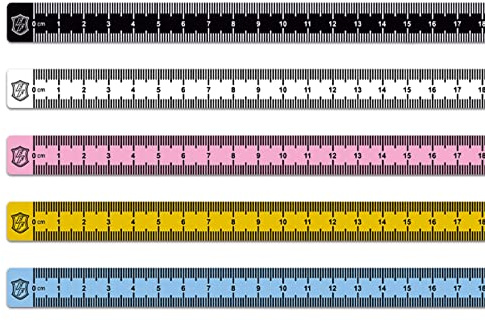 Finest Folia Maßband Bandmaß Aufkleber 100 x 50 cm für Nähmaschine Tisch Werkbank Maschinen selbstklebend Messband Metermaß Rollbandmaß R204 (07 Gemischt)