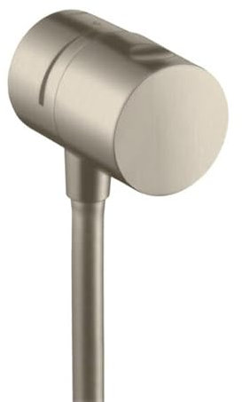 hansgrohe AXOR Uno Wandanschluss Stop mit Absperrventil, Farbe: Brushed Nickel