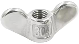 DUOCAI flügelmutter Mutter aus Edelstahl 304, M4, M5, M6, M8, M10, M12, M14, handfest angezogene Flügelmutter mit großem Ohr (Size : M12-1Pcs)