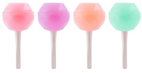 Lot de 4 moules en silicone pour sucettes, chocolats, bonbons, gâteaux, pâtisseries, pâtisseries, crème glacée