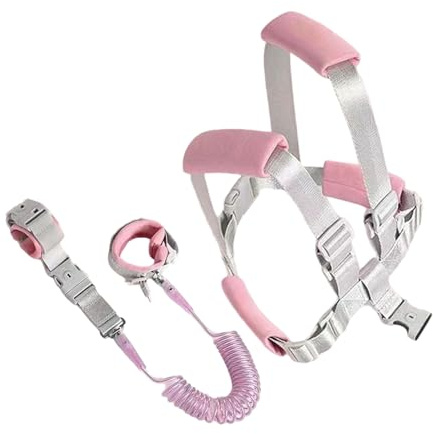 Kid Harness with Leash - säkerhetssele, 3 i 1 krigslänk, lång varaktig Aanti Lost toddlerStrap | babyWalking Holder Kids Wristband Assistant Belt Child Safety Tether Protector Out
