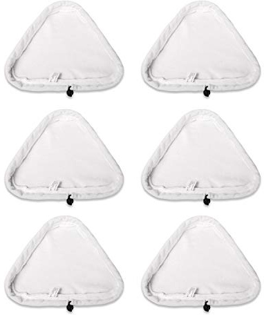 6PCS Universal Washable Triangular Microfiber Cleaning Pad Cover Washable Cloths for X5 Steam Mops and H2O
