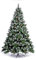 Nataland Albero di Natale Artificiale Verde Innevato Con Pigne, Modello Aspen Altezza 210 Cm, Abete Super Folto con Effetto Realistico e Rami Con Aghi Anticaduta