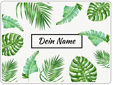 PhotoFancy® - Tischset mit Namen personalisiert - Personalisierbares Tischset Bedrucken (Palmen)