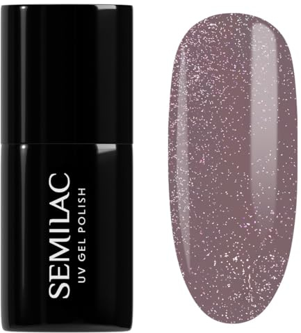 Semilac UV Nagellack Hybrid 322 Shimmer Dust Brown 7ml