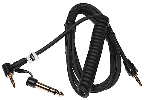 vhbw Audio AUX Kabel kompatibel mit Monster Beats by Dr. Dre Beats EP Kopfhörer - Audiokabel 3,5 mm Klinkenstecker auf 6,3 mm, 150 cm Schwarz