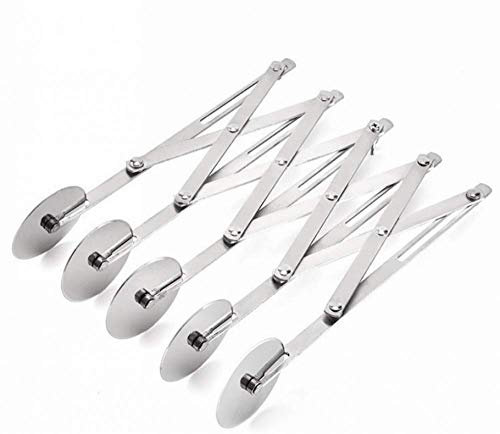 YZJSSL Pasta Cutter, Stainless Steel Expandable Cutter, Ravioli Cutter Wheel/Pizza Cutter Wheel, for Brownie Cutter, Pasta Machine, Pasta Cutter-5