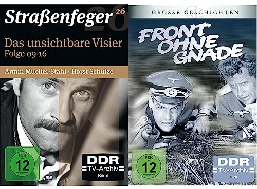 Straßenfeger 26 : Das unsichtbare Visier Folge 09 - 16 (Softbox) [4 DVDs] & Front ohne Gnade - Grosse Geschichten (DDR TV-Archiv) [5 DVDs]
