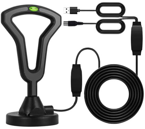 WANGCL TV Aerial Indoor Digital Antenna Outdoor TV Aerials 4K 1080p HD Reception Amplifier Signal Booster?Antenna