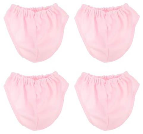 VALICLUD 4 Pièces Culotte De Poupée Accessoires De Photo De Poupée Vêtements Et Accessoires De Poupée De 18 Pouces Couches De Poupée Couches Renaître De Bébé Chiffon Décorer Miniature
