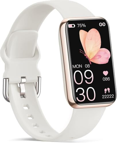 VIPWISE Slim Fitness Tracker mit Herzfrequenz, Blutdruck, Blutsauerstoff und Schlafüberwachung, IP68 Wasserdicht Aktivitätstracker und Smartwatches für Damen Herren mit 20 Sportmodi, Schrittzähler