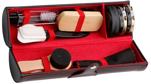 Holibanna Shoe Polish Kit 10pcs Bristle Brush Set for Boots and Shoes