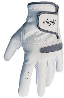 Premium Golf Glove for Left Hand - 100% Natural Sheep Leather - Superior Grip & Comfort - Lightweight, Breathable, Durable - Ideal for Golfers of All Levels - Flexible Fit for Men & Women (Large)