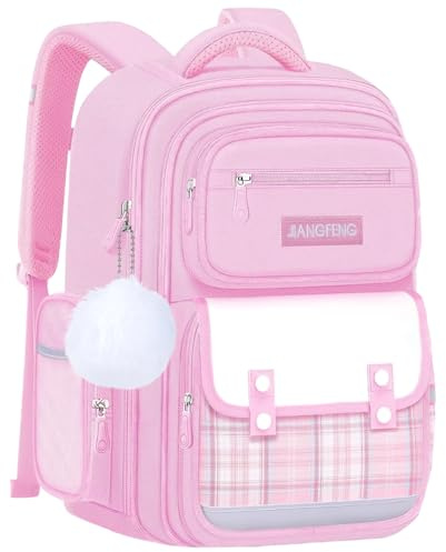Zaino per Bambini, Peluche Giocattolo Animale Pin, Zainetti per Bambini Cartelle per la Scuola, Zaino Scuola Ragazze Zainetto Casual Leggero Elementare Zaino Borsa Viaggio Grande Capacità Impermeabile