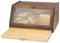 Bread Box with Ventilation Holes, Large Capacity Wooden Bread Bin with Transparent Window and Cutting Board, Keeps Bread Fresh for Longer, Bread Storage Box for Kitchen Countertop and Dining Room