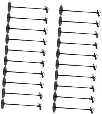 INOOMP Lot de 20 Microphones pour Maison De Poupée Mini Microphone De Simulation Accessoire pour Maison De Poupée en Plastique pour Jeux De Rôle Photographie De Bureau Fête