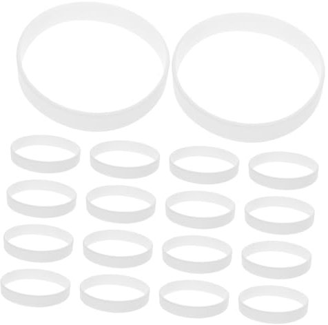 Outanaya 50 Pezzi Braccialetti in Silicone Unisex, Elastici e Resistenti, Cinturini da Polso Versatili per Feste e Compleanni, Design Retrò e Funzionale