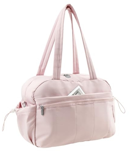 Sac de clinique Naissance Hospital Bag Maternity Weekender Femme 30 x 19 x 42 cm Sac à main Crossbody Hôpital Sport Weekend Fitness Yoga Voyage Business, Rose, sac clinique naissance