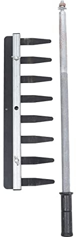 UPKOCH Râteau Alliage Aluminium Plat pour Poussière De Sable Râteau à Poussière pour Carrelage pour Maison