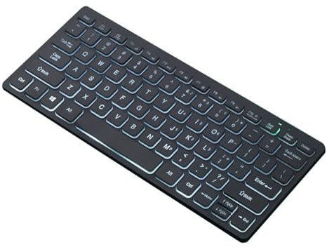 Cpolebev Tastiera Compatta Cablata per Laptop Mini Tastiera Esterna con Connessione USB Ideale per L'Uso Domestico e in Ufficio B