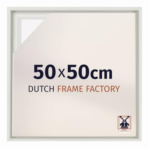 Dutch Frame Factory - Cornice a cassetta per tela - Bianco Opaco - Compatibile con telaio - MDF - Lausanne