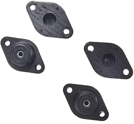 RM Gummilager Vibrationsdämpfer 4er-Set - M8 Gewinde - Schwingungsdämpfer für Lüfter, Pumpen, Klimaanlagen - Natural Rubber mit Metallverstärkung - Geräusch- und Erschütterungsisolierung