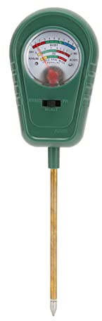 Misuratore di umidità del suolo Misuratore PH Monitor dell'acqua per piante Sensore igrometro professionale accurato a pin singolo per giardino Cortile Prato Fattoria Piante da