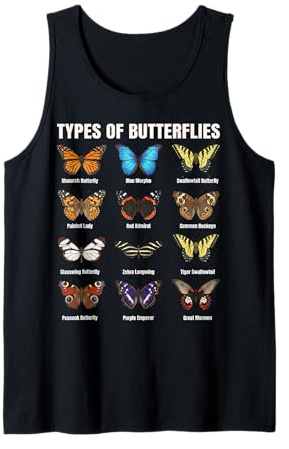 Types de Papillons, Tableau des espèces de Papillons Débardeur