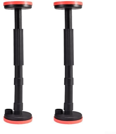 2 staffe di supporto regolabili per armadietti da bagno con base a vite per un fissaggio affidabile dell'armadio a muro realizzate in robusto nylon