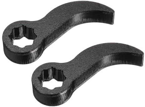 sourcing map 2PCS Pry Bar Wrench Adapter, 1/2 D Star-Shaped Carbon Steel Half Shaft Removal Tool Crowbar Wrench Adaptor Head Ratchet Tool for Tight Spaces Axle Automotive Car Repair