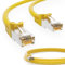 HB-DIGITAL 30m LAN Kabel CAT 7 Rohkabel RJ45 S/FTP Netzwerkkabel Ethernet Patchkabel bis zu 10 Gbps 600 MHz Kupfer Profi PiMF Kupfer für Patchpanel Switch Router Modem - Gelb