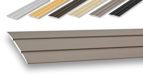 (10,66 EUR/m) Übergangsprofil 38 x 900 mm Edelstahl-Look selbstklebend flach Nahtdeckprofil Dehnungsfugenprofil Abdeckleiste Übergangsleiste