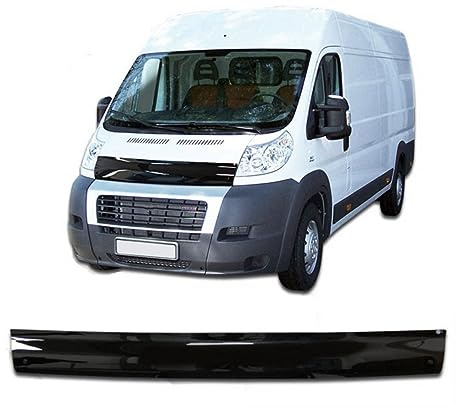 SCOUTT Deflettore Protezione Cofano per Citroen Ducato 2006-2013, Migliora l'Aerodinamica dell'Auto, e Spoiler, Nero