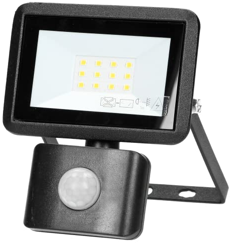 Adviti FARO S Led Strahler mit Bewegungsmelder Aussen IP44 Wasserdicht (10W,800lm)