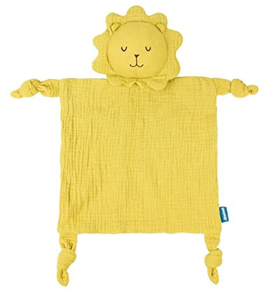 ISAKEN Schmusetuch Schnuffeltuch mit Hase Köpfchen, Musselin Schmusetuch als Baby Geschenk zur Geburt von Junge & Mädchen, Baby Schnuffeltuch Schnuffeltücher Babyspielzeug