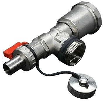Valvola miscelatrice per riscaldamento a pavimento per valvole di scarico del collettore di riempimento, 1/DN25 maschio (colore casuale)