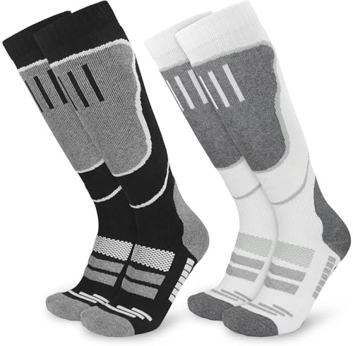srclo Womens Thermal Ski Socks, Knee High Long Walking Hiking Sports Socks,Cushioned Warm Thick Winter Athletic Socks for Skiing Snowboarding