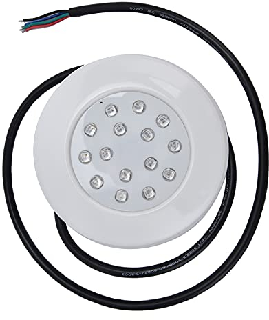 Spacnana 7W LED-Poolleuchte, RGB-wasserdichtes Design, Ferngesteuerte, Verstellbare Landschaftslampe mit Zwei Installationsmethoden für Unterwasserbeleuchtung