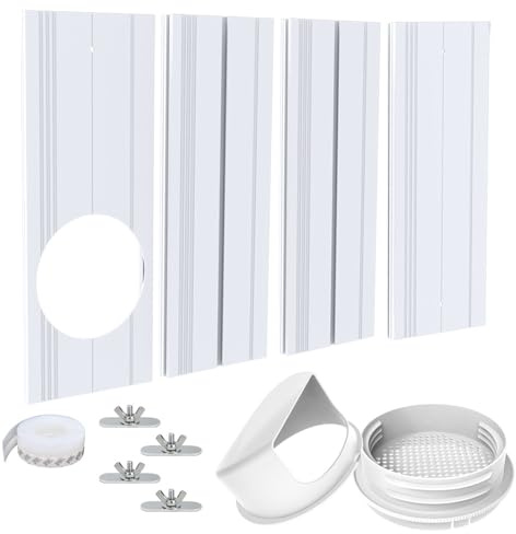 Bysameyee Manguera de Aire Acondicionado portátil (Kits de Ventana)
