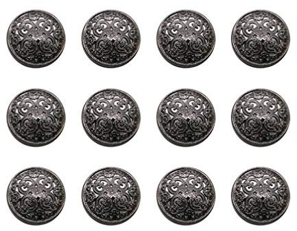CALLARON 30 Stück 25 Mm Knöpfe Für Mantel Ausgehöhlte Tufting-knöpfe Aus Metall Druckknöpfe Zum Nähen Von Polstermöbeln Für Tufting