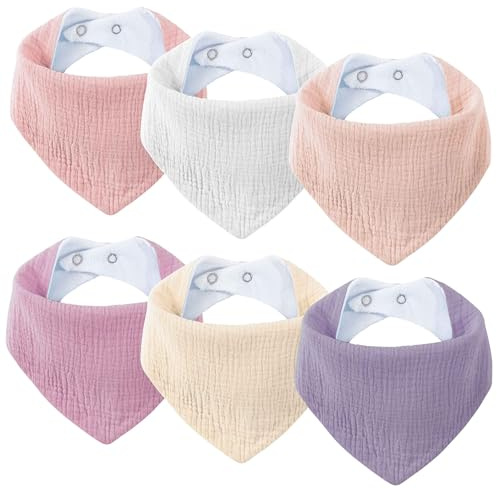 SLOSH Baberos Bebe Recien Nacido Algodón Bebé Niña Niño Bandanas (Colour Rosa)