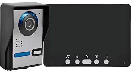 ZKLGS Video Doorbell Wireless, Wired Video Door Telephone Doorbell Intercom Home Entrance System Waterproof Outdoor Infrared Camera Can Be Locked 1 TO 1 for Home Security
