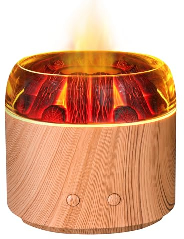 Aroma Diffuser für Duftöle, 160ml Kleiner Ultraschall Aromatherapie Diffusor für ätherische Öle, mit automatischer Abschaltfunktion für Zuhause Büro Oder Yoga, Helles Holz