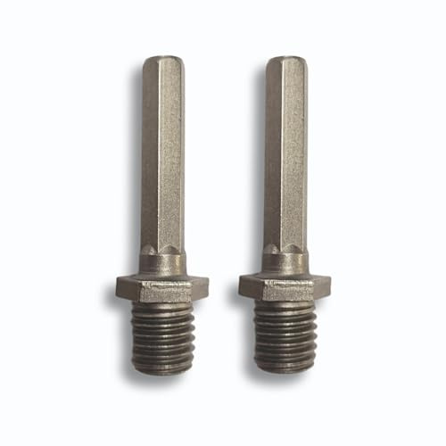 Secwell 2 Pièces M14 Filetage Adaptateurs 6 Pans Adapter pour Plateau de Support, Meuleuse D'angle, Brosses Métalliques avec Perceuse/Foret Diamant