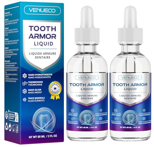 Tooth Armor Liquid with Nano-Hydroxyapatite and Theobromine: Strengthens Enamel and Reduces Sensitivity - Enhances Natural Shine – Gentle Daily Oral Care for a Healthy and Fresh Smile
